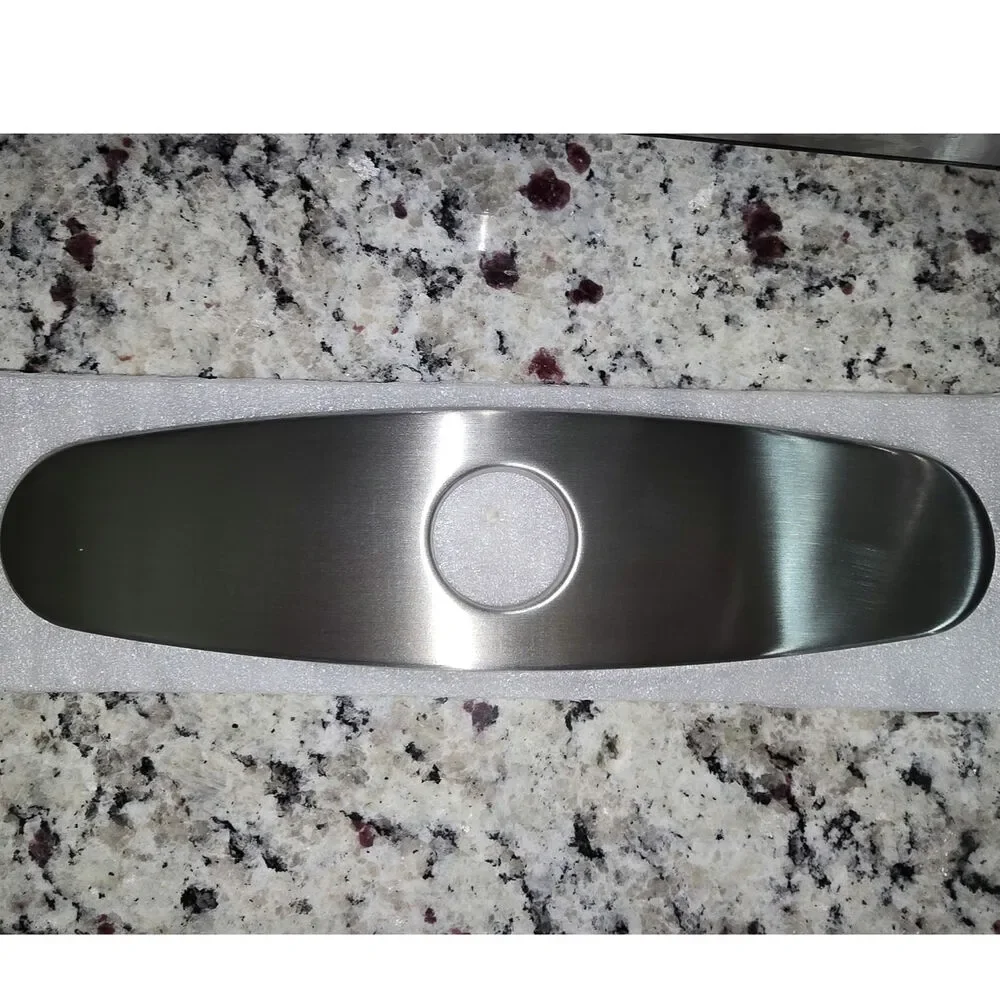 Brushed Nickel Kitchen Faucet Deck Plate nwot